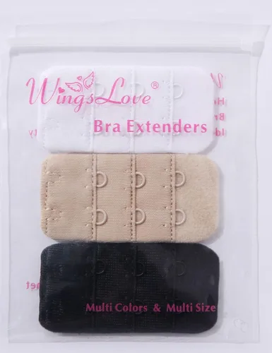 Vista 7 de Wingslove - Extensor para brasier de mujer, 3 unidades de varios tamaños 2 Hook 1/2