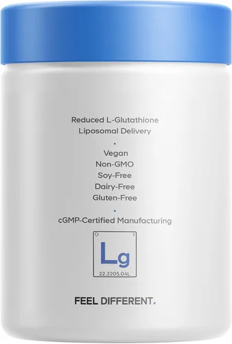 Vista 9 de Codeage Suplemento de glutatión liposomal de 1000 mg, L-glutatión reducido de alta potencia - Entrega liposomal - Fosfolípidos - Sin OMG, sin gluten