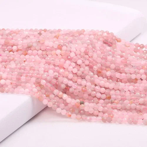 Vista 6 de Cuentas de amatista facetadas naturales, piedras naturales, cuentas sueltas para hacer joyas, pulseras y collares