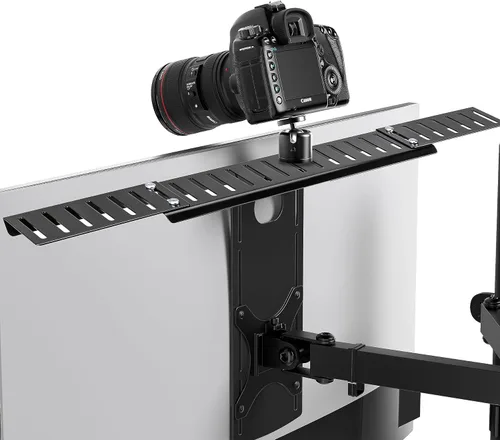 Vista 10 de HumanCentric Montura para Monitor DSLR Pequeña, Montaje de Cámara de Escritorio, Luz para Webcam, Estante para Micrófono para Brazo VESA de Monitor