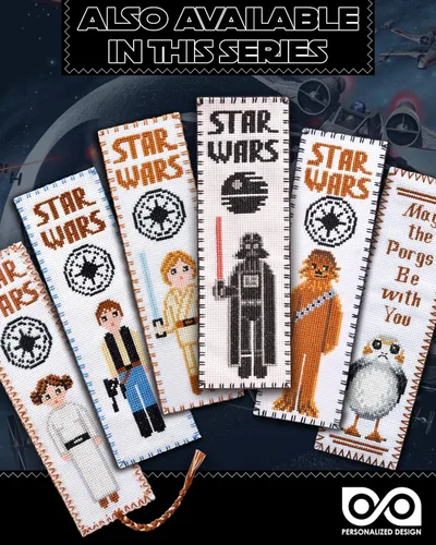 Vista 7 de Personalized.Design Kit de punto de cruz contado "Star Wars: Master Yoda" - Marcador de libros bordado a mano