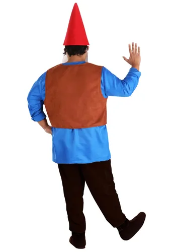 Vista 2 de Disfraz de Gnomo para Hombre Talla Plus Multicolor