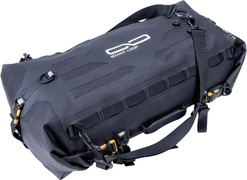 Vista 2 de Giant Loop Tillamook Bolsa seca, equipaje impermeable para motocicleta, ideal para viajes con mosca y paseo, almacenamiento de 48 litros, se adapta