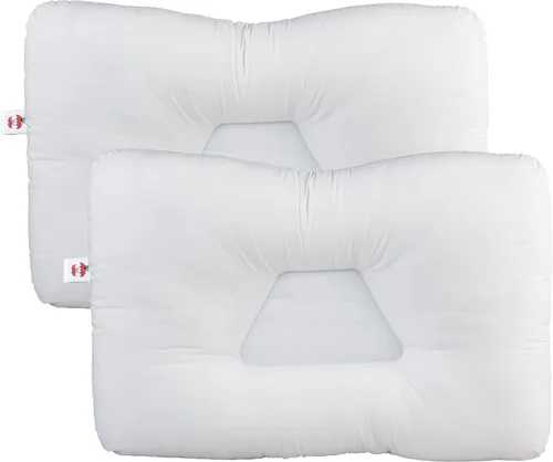 Vista 14 de Almohada cervical ergonómica Tri-Core para alivio del dolor de cuello Azul