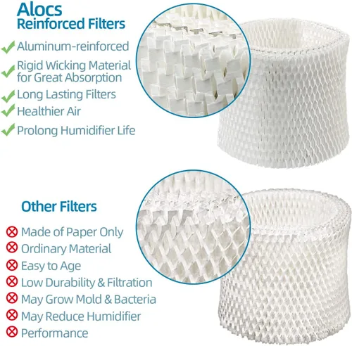 Vista 3 de WF2 - Filtro humidificador para Kaz Vicks - V3100 V3500 V3700 V3800 V3900 serie 3020, humidificadores de vaporizador de niebla fría Protec PWF2