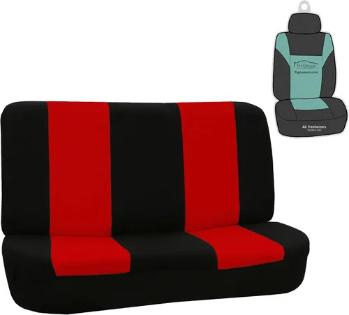 Vista 14 de FH Group Funda para Asiento de Coche para Asiento Trasero de Tela - Ajuste Universal para Coches con Banco Sólido, Protector de Asiento de Coche