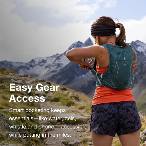 Vista 5 de Osprey Dyna 6L - Chaleco de hidratación para correr para mujer con depósito hidráulico