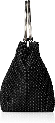 Vista 4 de Jessica McClintock Womens Gwen bola malla Anillo Wristlet Pouch Embrague