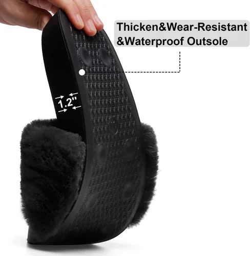 Vista 5 de Spesoul - Pantuflas para mujer con punta abierta, para interiores y exteriores, estilo casual
