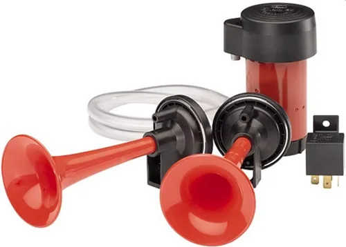Vista 7 de HELLA 013410001 Kit de bocina de trompeta Air 12V cromado (BL)