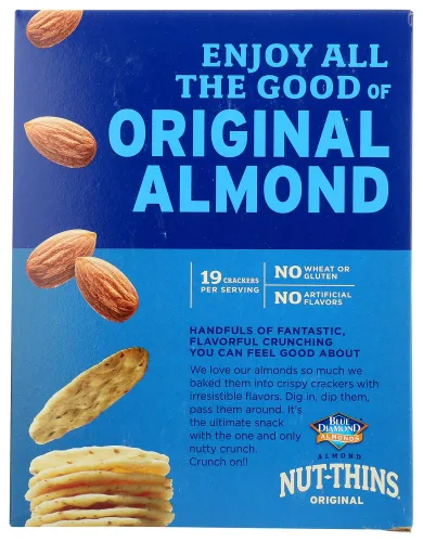 Vista 4 de Blue Diamond Nut-Thins Cracker Snacks, almendra, cajas de 4.25 onzas (paquete de 2)