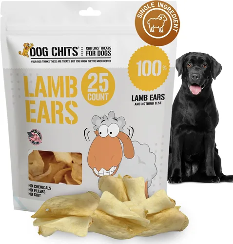 Vista 8 de Dog Chits Orejas de vaca para perros – Golosinas para perros totalmente naturales con orejas de vaca y masticables de entrenamiento – Alto