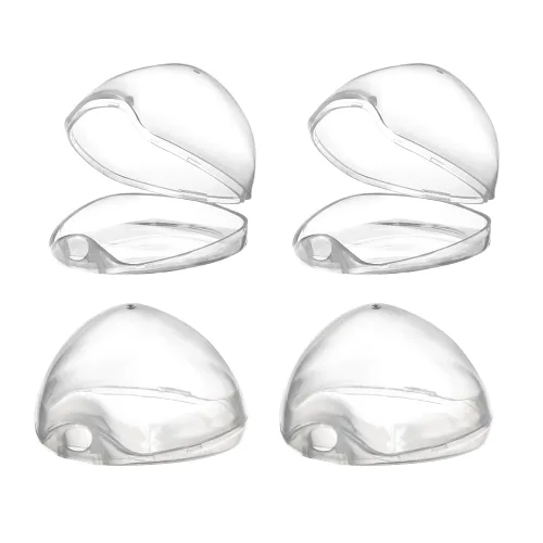 Vista 17 de Accmor Funda para chupete, estuche para chupete, contenedor para chupete para viajes, sin BPA, transparente, paquete de 2