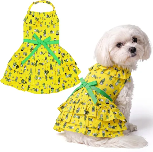 Vista 101 de Parisian Pet Chambray - Vestido para perro - Ligero sin mangas para perro, niña, talla XS Chambray en general