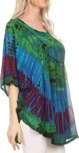 Vista 4 de Sakkas Sunia Tie Dye - Blusa de manga caftán