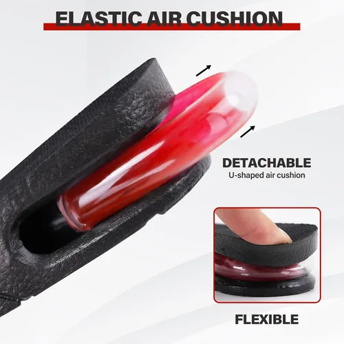 Vista 3 de ERGOfoot Plantillas para aumentar la altura para hombres y mujeres, alzas de zapatos invisibles ajustables y potenciadores de altura, se ajustan a
