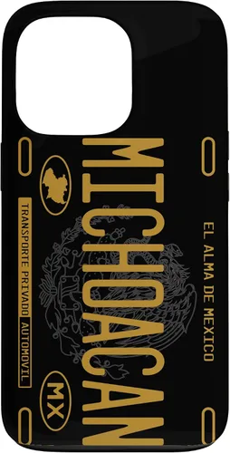 Vista 10 de Michoacano Michoacan Mexican State License Plate Phone Case for iPhone 17
