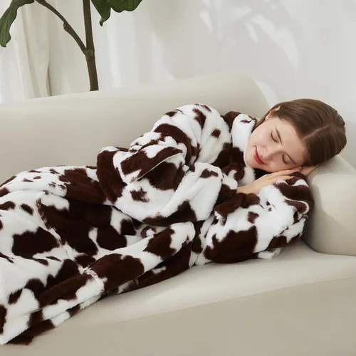 Vista 9 de Softan Manta con Capucha, Sudadera de Gran Tamaño para Adultos, Mujeres y Hombres, Regalo, Manta con Capucha Súper Acogedora y Cálida, Sudadera