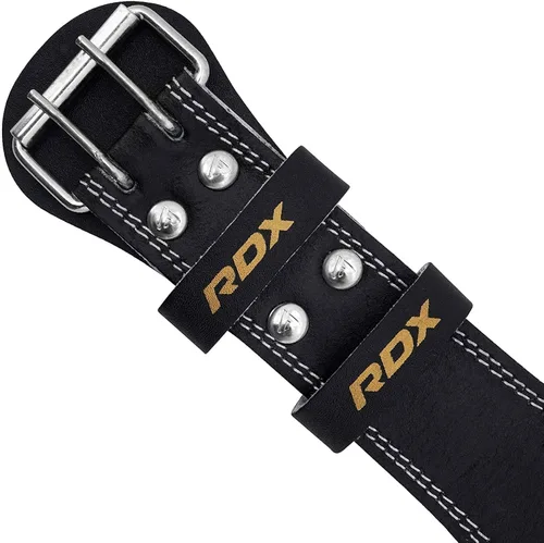 Vista 8 de Cinturón de Levantamiento de Pesas RDX para Gimnasio, Ejercicio y Entrenamiento, 15 centímetros de Cuero Acolchado para Soporte Lumbar y Espalda
