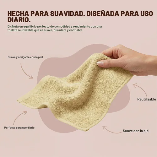 Vista 4 de Utopia Towels Juego de 12 paños de algodón – 100% algodón hilado en anillo, paños de franela de alta calidad, altamente absorbentes y suaves al