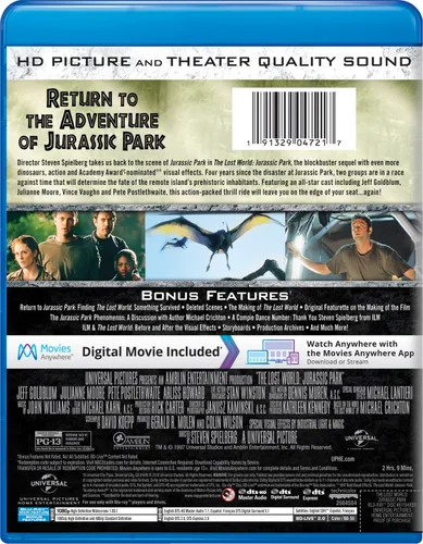 Vista 2 de The Lost World Jurassic Park Blu-ray