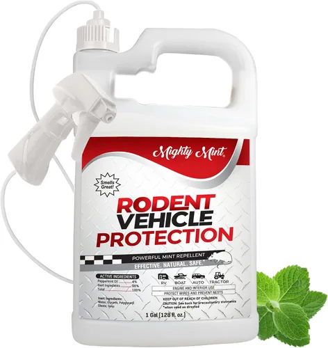 Vista 10 de Mighty Mint Spray repelente de roedores de aceite de menta, 16 onzas