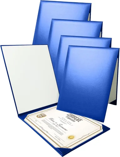 Vista 24 de Gradplaza Cubierta de diploma personalizada para graduación, documentos, soporte de diploma de certificado de cuero sintético liso