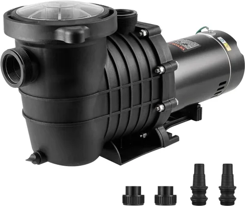 Vista 11 de VEVOR Bomba de piscina 2 HP 6090 GPH Max Flow Bomba de velocidad única, 115