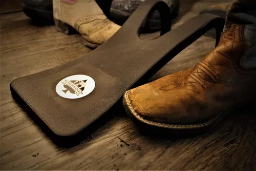Vista 7 de Chuck's Woodbarn Extractor de arranque Black Jack Removedor de botas Removedor de gato de zapatos