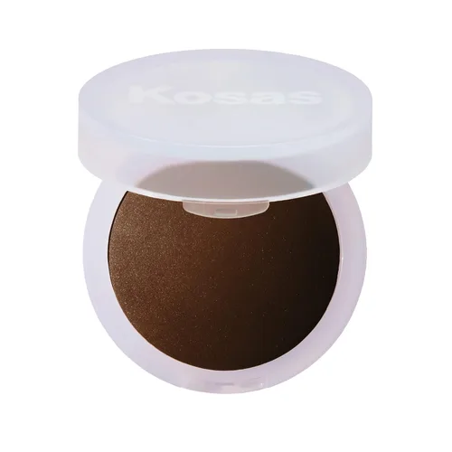 Vista 16 de Kosas Cloud Set Polvo fijador prensado – Polvo facial translúcido con control de brillo, acabado mate suave, aireado (porcelana transparente)