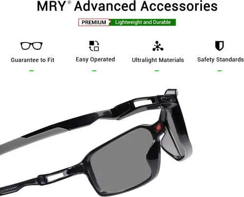Vista 13 de Mryok Auriculares de repuesto para gafas de sol Oakley Carbon Prime OO6021 - Opciones