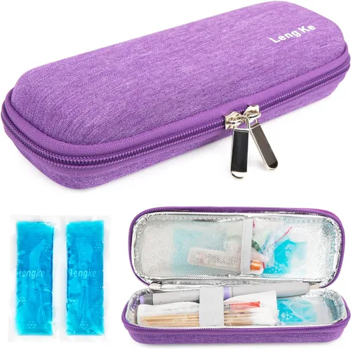 Vista 9 de YOUSHARES Bolsas de hielo para diabetes para bolsa de viaje con aislamiento de medicamentos, bolsas de hielo aprobadas por la TSA para estuche de 2
