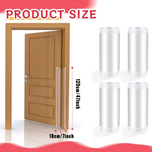 Vista 2 de TrelaCo Protector de pellizco de puerta a prueba de bebés, cubierta de bisagra, borde de puerta y protectores de esquinas para seguridad de dedos