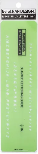 Vista 17 de Plantilla de letras y números verticales góticos, tamaño de 1 pulgada, 1 cada uno (R918)
