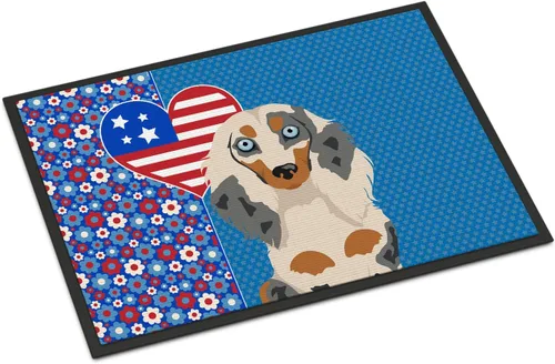Vista 69 de Caroline's Treasures WDK5119JMAT Airedale Terrier USA - Tapete para interiores o exteriores, 24 x 36 pulgadas, tapete para puerta delantera