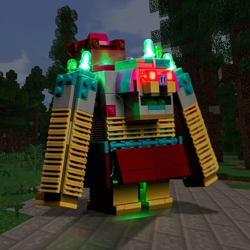 Vista 5 de BrickBling Kit de luces compatible con Lego Mine-Craft Legends The Devourer Showdown Adventure 21257, iluminación creativa compatible con Lego