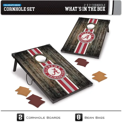 Vista 2 de Wild Sports NCAA Direct Print MDF Cornhole Board Set, 8 Bean Bags