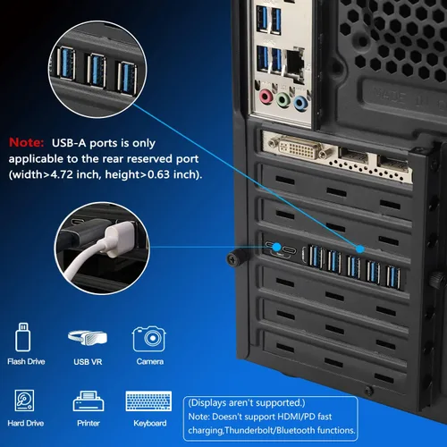 Vista 4 de Tarjeta de expansión PCIe a USB 3.0 de 7 puertos (2 USB tipo C y 5 USB tipo A)