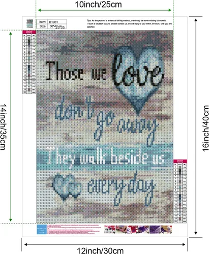 Vista 2 de UPINS Kit de Pintura de Arte de Diamante 5D DIY Amor para Adultos, Tema de Amor Taladro Completo Redondo Kit de Manualidades Puntos de Diamante