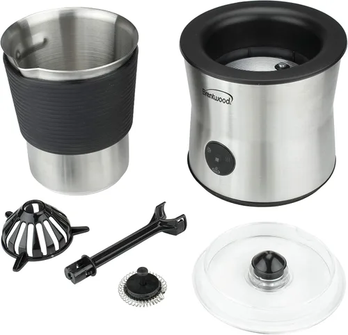 Vista 7 de Brentwood GA-402S Espumador de leche eléctrico inalámbrico, calentador y máquina de chocolate caliente, capacidad de 10.1 fl oz, acero inoxidable
