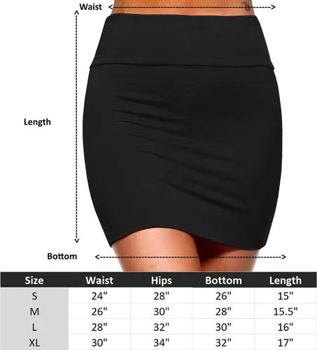 Vista 5 de Fashionazzle - Minifalda estilo tubo para mujer
