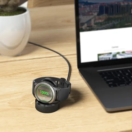 Vista 7 de Vanjua Cable de carga para reloj Samsung Gear S3, soporte de carga de repuesto inalámbrico compatible con Samsung Gear Sport, S2, S3 Classic