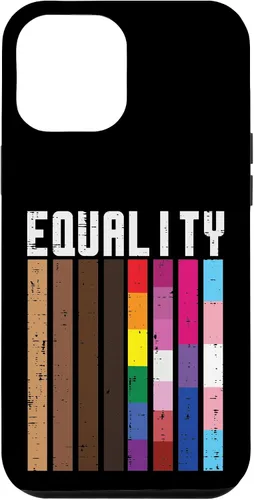 Vista 26 de Igualdad Negro LGBT Pride Rainbow Lesbian Gay Bi Trans - Funda de regalo para iPhone 17