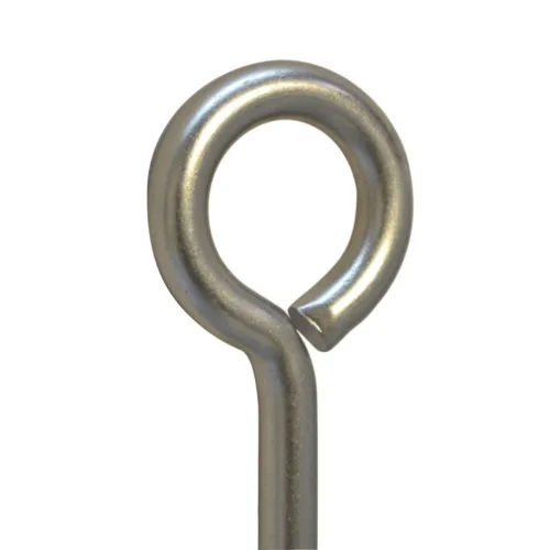 Vista 4 de Arandelas de tuerca de perno de ojo torneado de alambre marino estilo forja de acero inoxidable de 1/2 "x 8", 250 libras