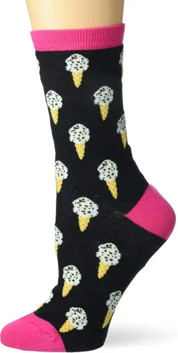 Vista 50 de K. Bell, calcetines retro varsity de lechuga para mujer Adultish (negro)