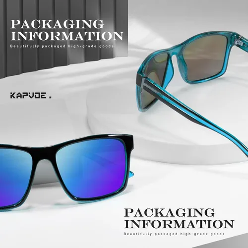 Vista 4 de KAPVOE Gafas de sol polarizadas para hombres y mujeres, protección UV400, gafas deportivas, conducción, pesca, ciclismo, playa, golf, correr, béisbol