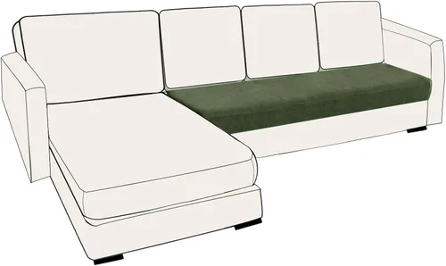 Vista 12 de UNBBRRL Fundas de cojín de asiento para sofá, elásticas, funda de cojín individual para sofá, fundas de cojín para sofá, fundas de héroe protegen