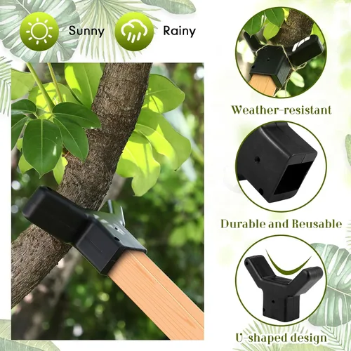Vista 4 de Yungyan 2 soportes para árboles, soporte de plástico para ramas de frutas, soporte para árbol que evita que se rompan para viñedos, jardines