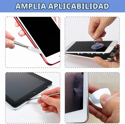 Vista 7 de Kit de herramientas de reparación de 11 piezas, herramienta de apertura, herramienta ultrafina, herramienta abierta para iPhone, laptop, iPad