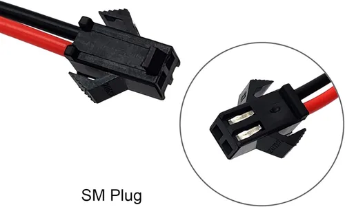 Vista 2 de Batería RC de 4.8 V, paquete de 2 baterías recargables de Ni-Cd de 1500 mAh de 4 celdas AA con enchufe SM 2P para auto a control remoto, camión